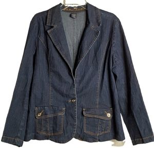 Jamie Nicole Jean Jacket Rhinestone Buttons 2X